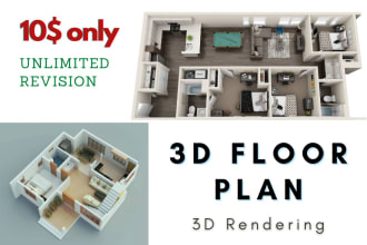 create 3d floor plan