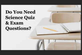 write your science quiz and exam questions