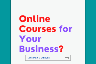 do level 1 to 5 elearning course content for online business