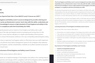 do level 1 to 5 elearning course content for online business