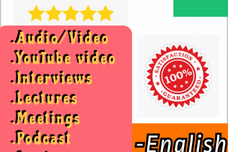 perfectly transcribe audio or video with time stamp for you