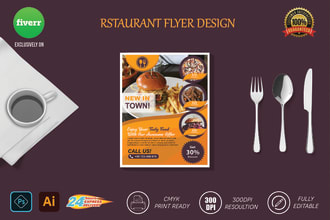 design attractive food flyers,restaurant flyer,menu