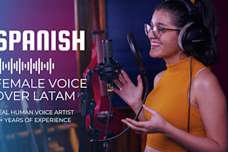 record a spanish female voiceover
