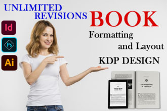 interior book layout design, formatting, and typesetting kdp