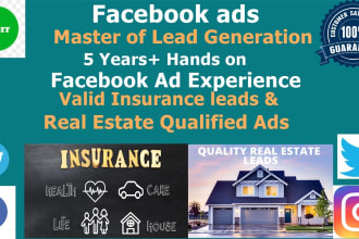 do valid insurance leads and real estate qualified facebook ads