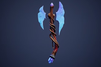 be creating 3d stylized props and assets