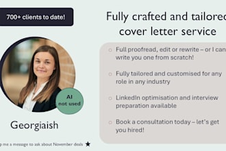 review, write or rewrite any level cover letter