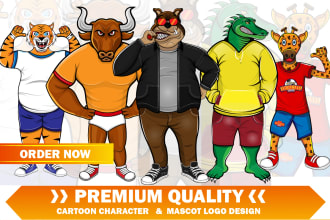 design custom cartoon character and mascot logo