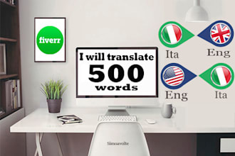translate 600 words from english into italian and vice versa