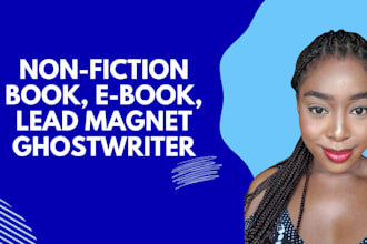 research, ghostwrite and edit your nonfiction book