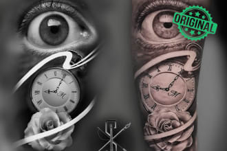 create unique tattoo, custom tattoo design, tattoo sleeve