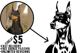 draw amazing vector line art for your pet