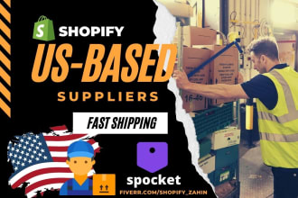create US supplier based shopify dropshipping store with winning products