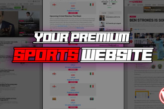 design your wordpress sports website from scratch
