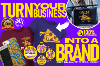 list personalized merch tshirt in amazon for small business branding