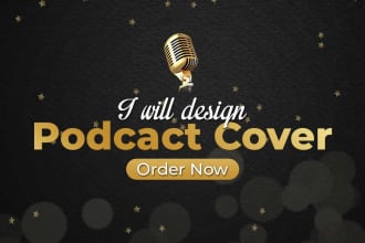 design professional podcast cover art