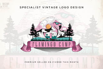 design retro vintage mascot logo