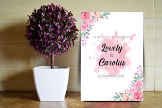 design invitation card, wedding card, birthday card