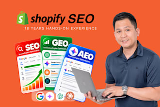 do shopify SEO, GEO, and aeo services