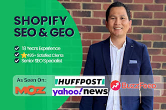 do shopify SEO, GEO, and aeo services
