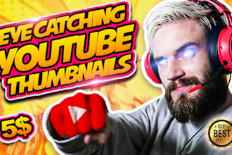design the perfect  youtube thumbnail fast and cheap