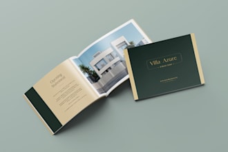 design or redesign luxury real estate property marketing brochure