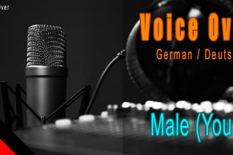 record a german voice over medium to deep voice