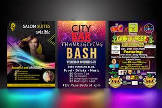 design professional and creative party flyer in same day