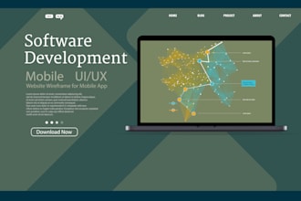 professional landing page  ux ui