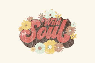 do groovy hippie t shirt design