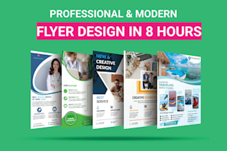 do business, church, event, corporate creative flyer design in 8 hours