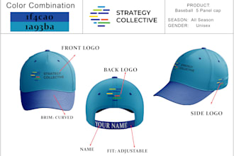 design custom hat, cap and beanie designs for your brand