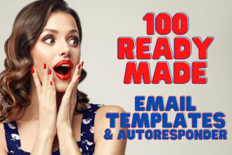 give you 100 ready made autoresponder series templates for your email marketing
