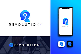 design a modern futuristic tech logo for startups and digital brands
