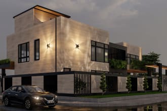 do architecture exterior and interior design with revit