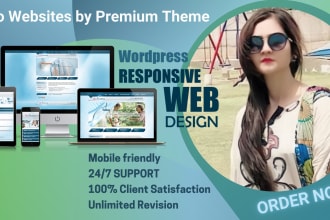 built pro wordpress website by using premium theme like woodmart,flatsome,bridge