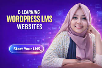do elearning website or coaching website with wordpress lms