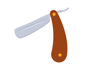 make your imagination in a wonderful barber shop logo in one day