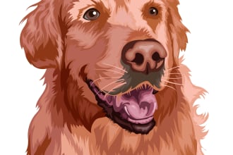 draw high quality vector for your pet or any animals