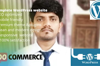 design clean and modern wordpress website