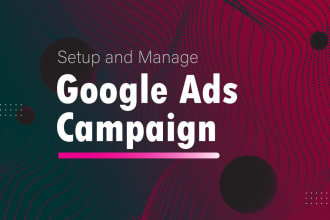 setup and manage google ads campaign
