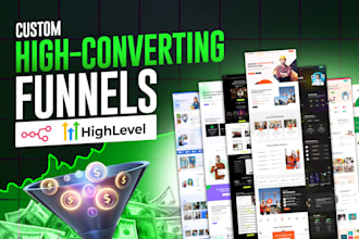 build gohighlevel ai chatbot, automation and high converting funnels