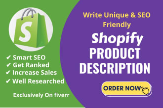 write unique shopify product description