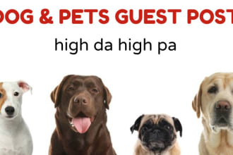 publish dofollow seo guest post dog, pet animals website contextual backlinks