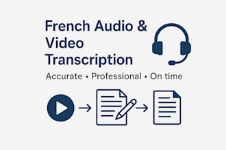 provide accurate french audio and video transcription