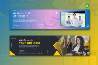 design attractive and professional linkedin  banner for you