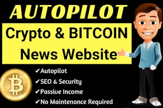 build autopilot crypto bitcoin news site for passive income