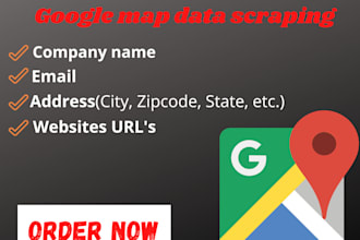 do google map data scraping, web scraping