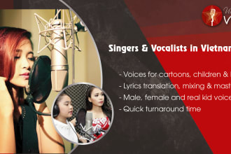 sing children and kid songs in vietnamese