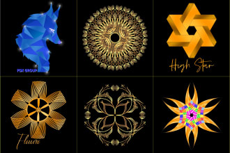 do extraordinary sacred spiritual mandala geometric logo